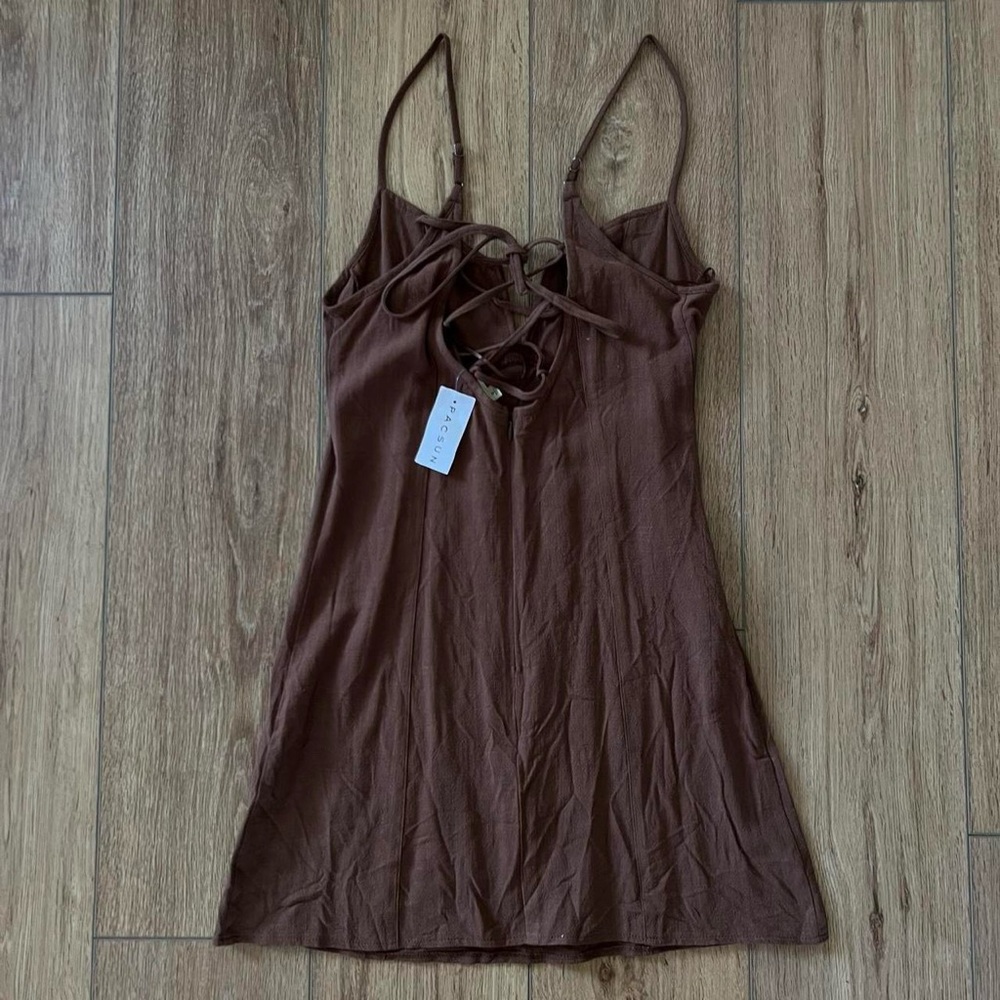 NWT PACSUN BROWN AIRY SUNDRESS - Picture 2 of 2